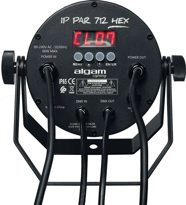 Algamlight Par Led Ip65 - 7 x 12W Hex