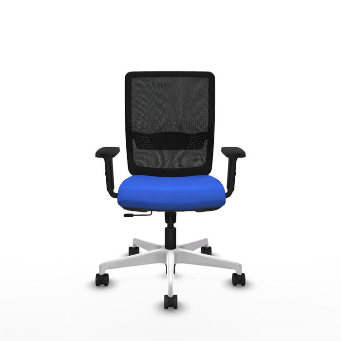 PIQUERAS Y CRESPO Silla de oficina Haches con mecanismo Sincro/Traslack, Azul y Negro