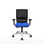 PIQUERAS Y CRESPO Silla de oficina Haches con mecanismo Sincro/Traslack, Azul y Negro