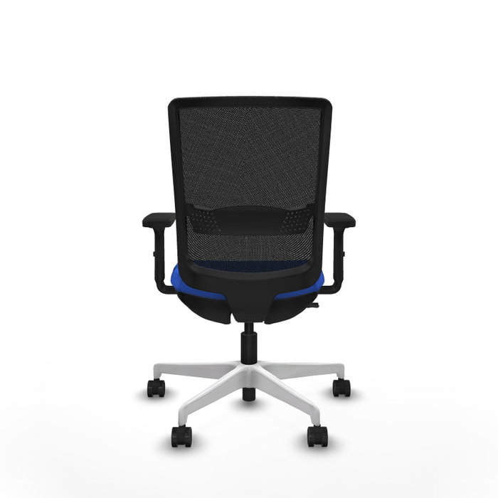 PIQUERAS Y CRESPO Silla de oficina Haches con mecanismo Sincro/Traslack, Azul y Negro