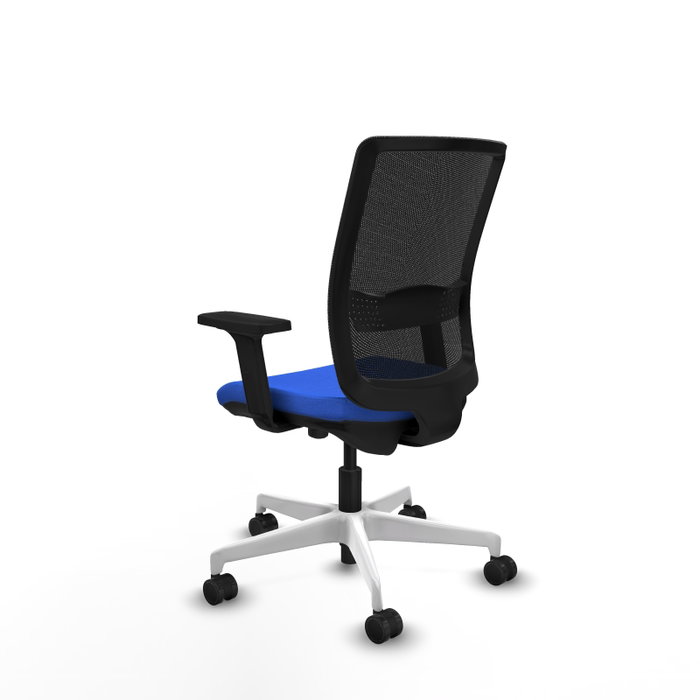 PIQUERAS Y CRESPO Silla de oficina Haches con mecanismo Sincro/Traslack, Azul y Negro