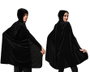 Atosa Capa de Terciopelo Negro con Capucha para Adulto - 100 cm