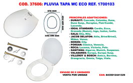 Pluvia Tapa WC Eco REF. 1700103