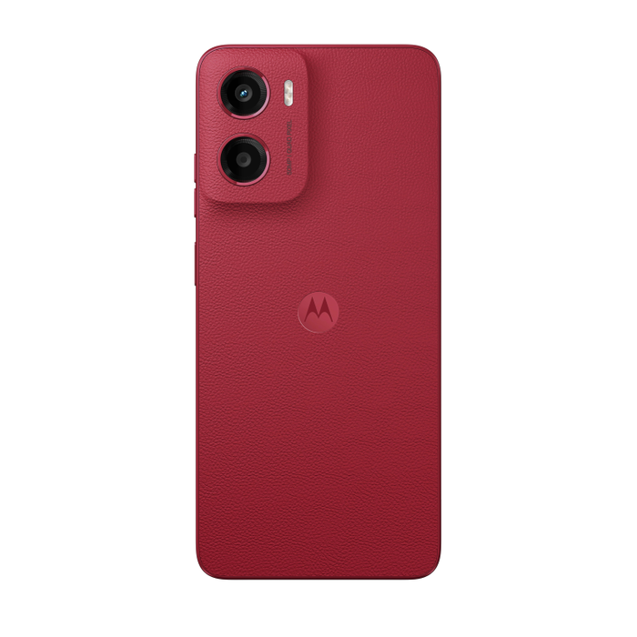 Motorola moto g05 Smartphone 6.67" Pantalla 90 Hz Android 15, 4G Dual SIM, 4 GB RAM + 128 GB, Cámara 50 MP, Batería 5200 mAh TurboPower, IP54, Color Rojo