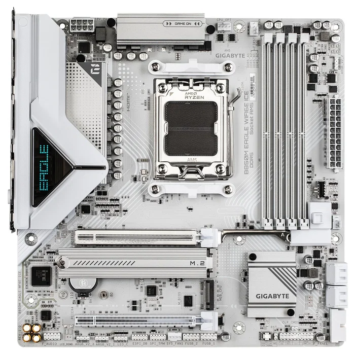 Gigabyte B850M EAGLE WIFI6E ICE Blanco, AMD AM5, Micro ATX, DDR5