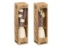 Giftdecor Florero Alto Lavanda Surtidos 10x35x10 cm Cerámica Morado Blanco (Set de 12)