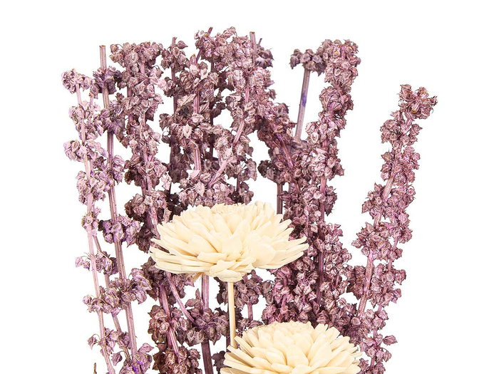 Giftdecor Florero Alto Lavanda Surtidos 10x35x10 cm Cerámica Morado Blanco (Set de 12)