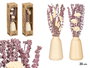 Giftdecor Florero Alto Lavanda Surtidos 10x35x10 cm Cerámica Morado Blanco (Set de 12)