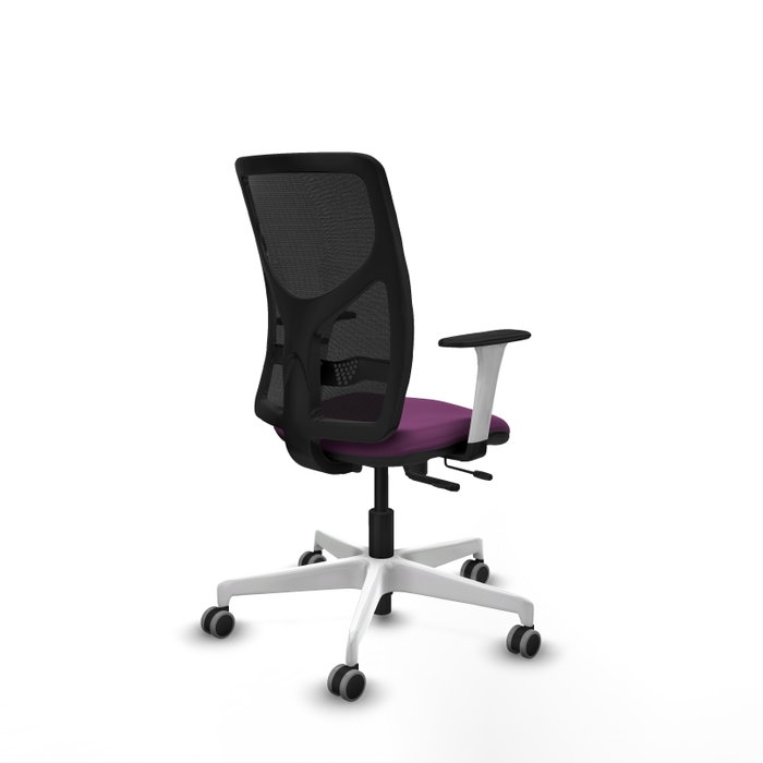 PIQUERAS Y CRESPO Silla de oficina Motilla con mecanismo Sincro/Traslack Morado