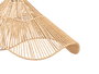 Giftdecor Lámpara de Techo 60 cm, Diseño Vuelo de Cuerda en Negro y Natural, Material Metal y Papel, Casquillo E27 (Set de 4)