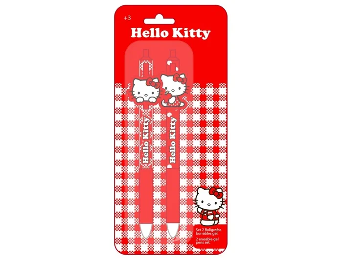 Safta Bolígrafos Borrables Hello Kitty Blíster de 2 Unidades Safta Bolígrafos Borrables Hello Kitty Blíster de 2 Unidades