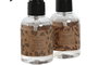 DKD Home Decor Ambientador Navidad Alpina Blanco y Natural Madera y Cristal Set de 3 Piezas 18 x 18 x 3 cm