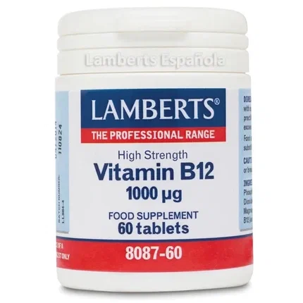 LAMBERTS Vitamina B12 1000 mcg 60 comprimidos LAMBERTS Vitamina B12 1000 mcg 60 comprimidos