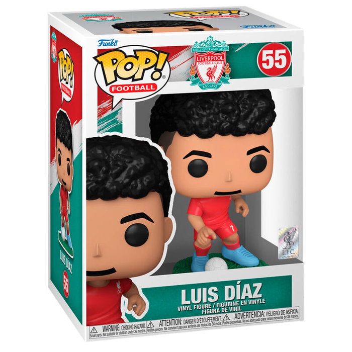 Funko Figura POP Luis Diaz Liverpool 9cm Figura Vinilo en Caja Regalo