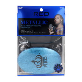 Red Kiss Cepillo para el Pelo Mixto de Jabalí, Modelo Pocket, Color Azul