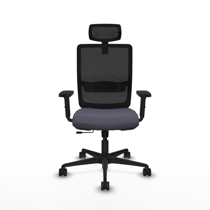 PIQUERAS Y CRESPO Silla de oficina Haches Gris oscuro y Negro PIQUERAS Y CRESPO Silla de oficina Haches Gris oscuro y Negro