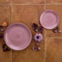 Quid Plato Llano Cerámico Vita Peoni Rosa 27 cm (12 Unidades)淘