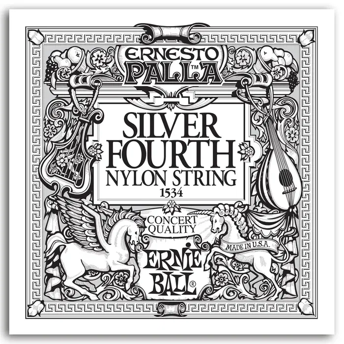 Ernie Ball Cuerda Clasica Silver Ernesto Palla 4Th Ernieball (Set de 6) (Set de 6)