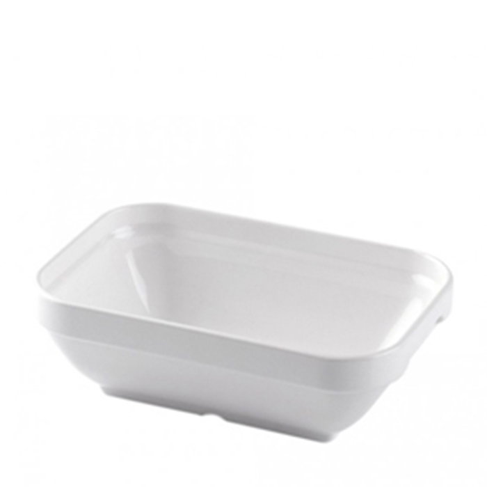 AMC Politray Fuente Rectangular de Policarbonato - 14x10 cm (Capacidad 25 cl), Color Blanco (Set de 18) AMC Politray Fuente Rectangular de Policarbonato - 14x10 cm (Capacidad 25 cl), Color Blanco (Set de 18)