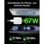 Belkin BoostCharge Pro Cargador Dual USB-C 67 W con Cable de 2 m Blanco
