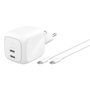 Belkin BoostCharge Pro Cargador Dual USB-C 67 W con Cable de 2 m Blanco