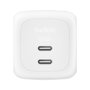 Belkin BoostCharge Pro Cargador Dual USB-C 67 W con Cable de 2 m Blanco