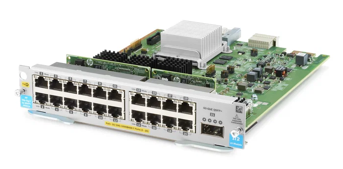 HP Enterprise HPE Aruba Networking 20-port PoE+ / 1-port 40GbE QSFP+ v3 zl2 Module