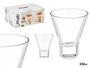 VIVALTO Vaso Cónico Base 230 ml Transparente Vidrio 9 x 10.5 x 9 cm (Set de 24)