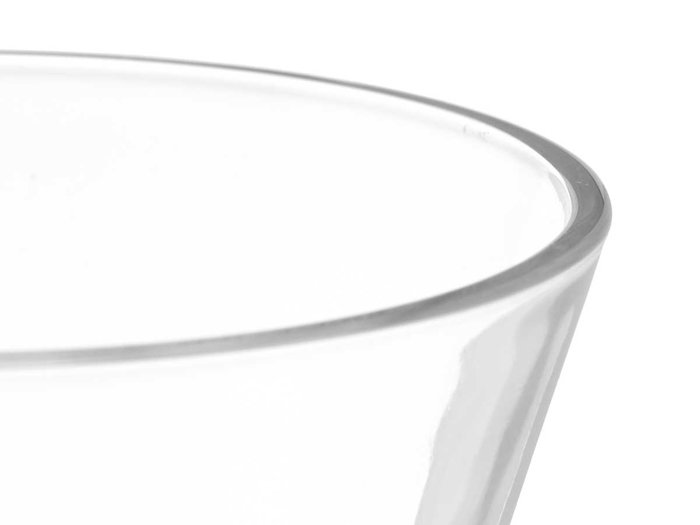 VIVALTO Vaso Cónico Base 230 ml Transparente Vidrio 9 x 10.5 x 9 cm (Set de 24)