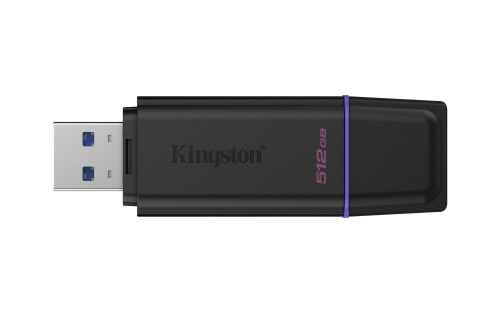 Kingston DataTraveler Exodia DTXG2/512GB 512GB USB 3.2 Gen 1 Flash Drive con Tapa y Llavero - Negro y Violeta