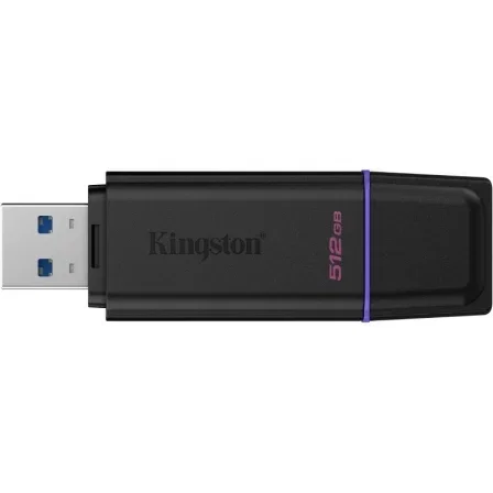 Kingston DataTraveler Exodia DTXG2/512GB 512GB USB 3.2 Gen 1 Flash Drive con Tapa y Llavero - Negro y Violeta