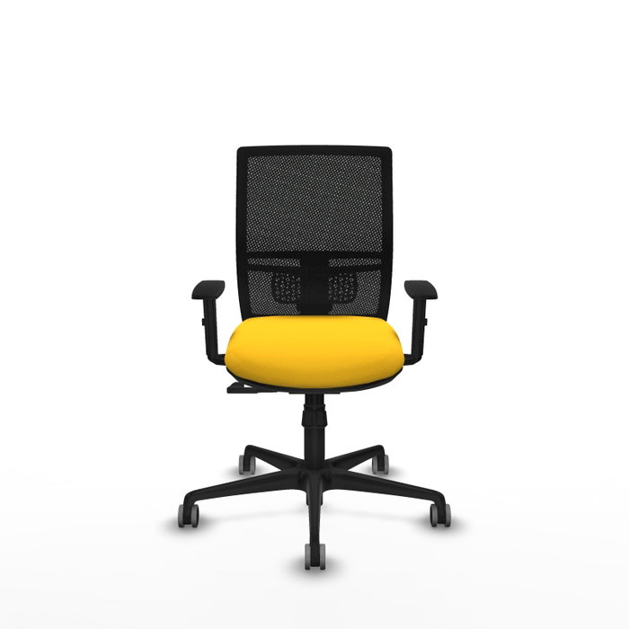 PIQUERAS Y CRESPO Silla de oficina Yunquera con mecanismo Sincro, Amarillo y Negro PIQUERAS Y CRESPO Silla de oficina Yunquera con mecanismo Sincro, Amarillo y Negro