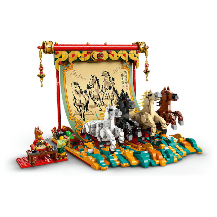 LEGO Chinese Festivals Lienzo con Caballos Galopantes 80119