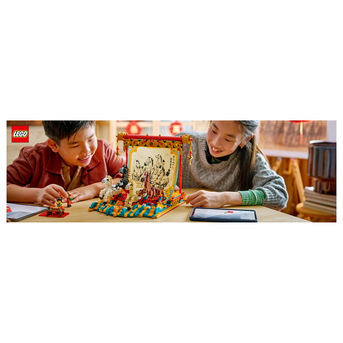 LEGO Chinese Festivals Lienzo con Caballos Galopantes 80119