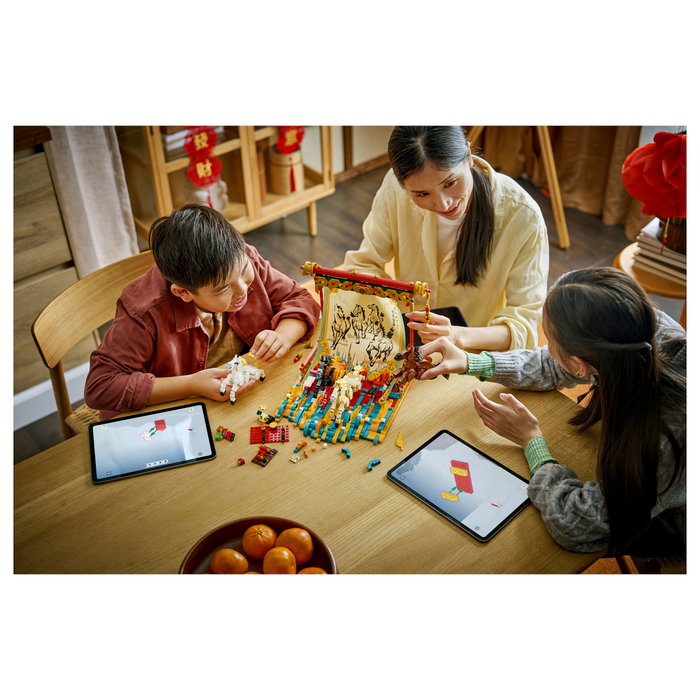 LEGO Chinese Festivals Lienzo con Caballos Galopantes 80119