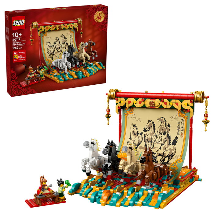 LEGO Chinese Festivals Lienzo con Caballos Galopantes 80119