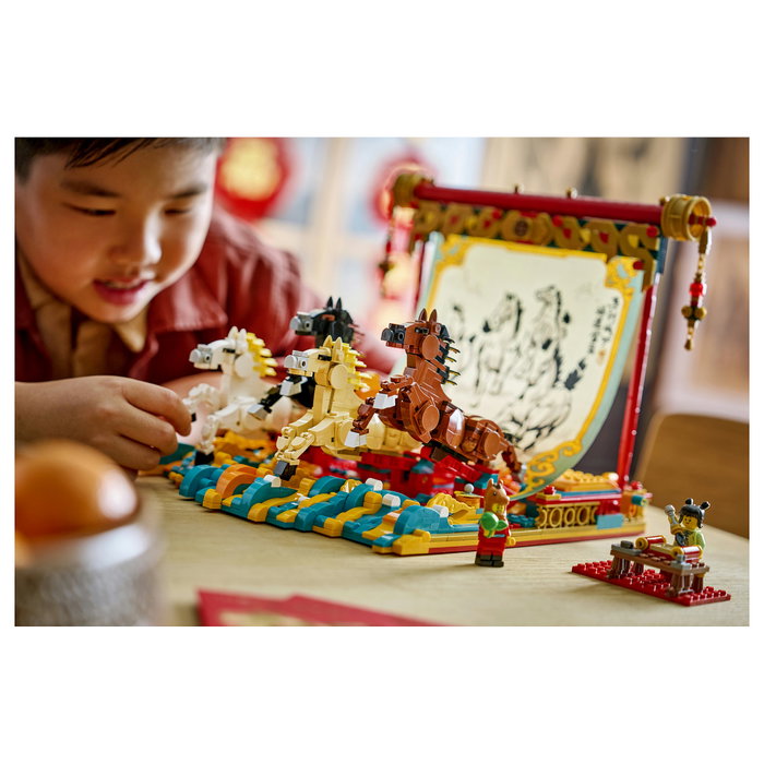 LEGO Chinese Festivals Lienzo con Caballos Galopantes 80119