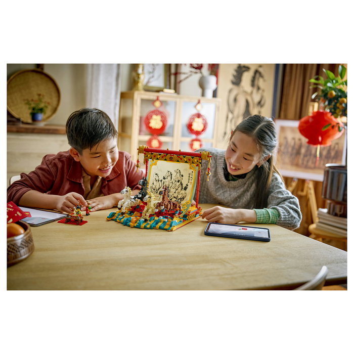 LEGO Chinese Festivals Lienzo con Caballos Galopantes 80119