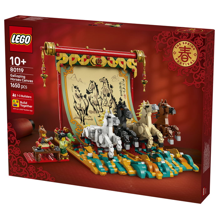 LEGO Chinese Festivals Lienzo con Caballos Galopantes 80119