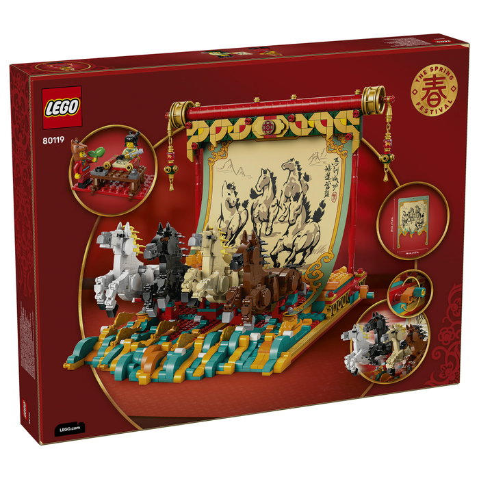 LEGO Chinese Festivals Lienzo con Caballos Galopantes 80119