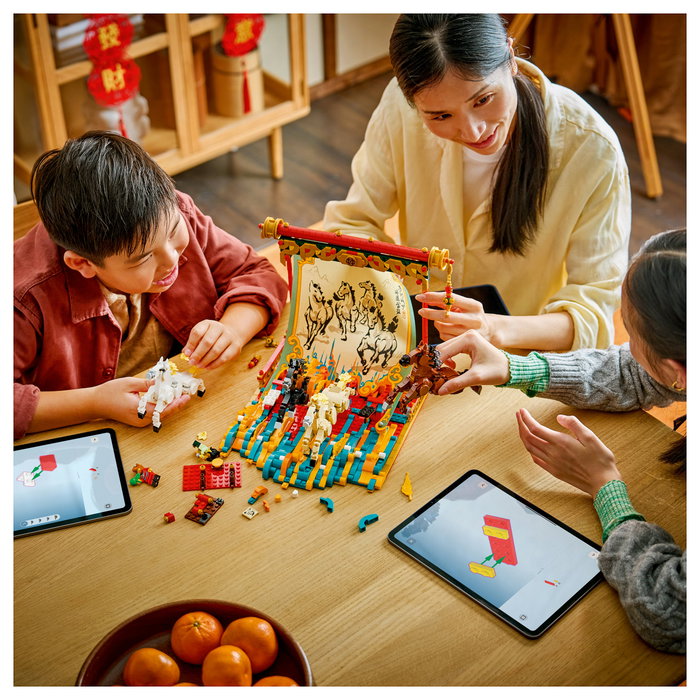 LEGO Chinese Festivals Lienzo con Caballos Galopantes 80119