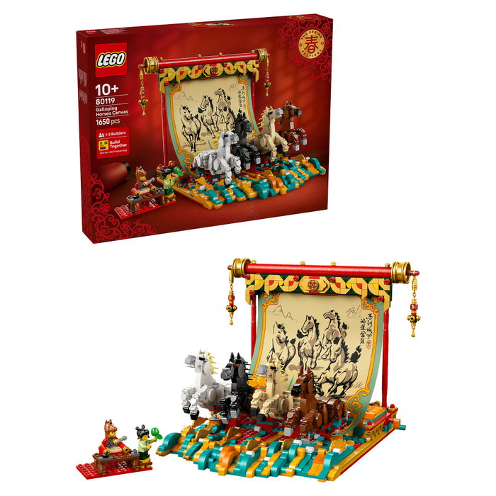 LEGO Chinese Festivals Lienzo con Caballos Galopantes 80119