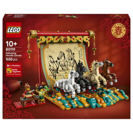 LEGO Chinese Festivals Lienzo con Caballos Galopantes 80119