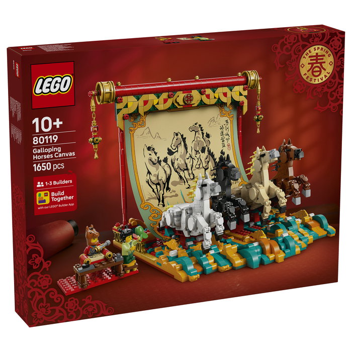 LEGO Chinese Festivals Lienzo con Caballos Galopantes 80119