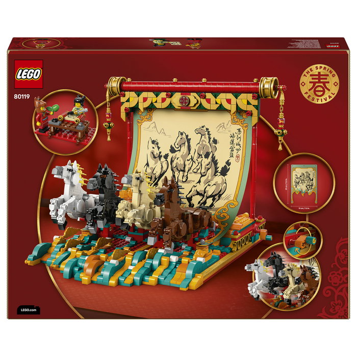 LEGO Chinese Festivals Lienzo con Caballos Galopantes 80119