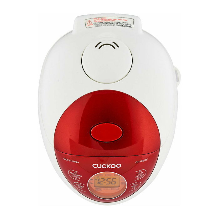 Cuckoo CR-0351F Arrocera Fuzzy Logic 0,54L Blanco y Rojo