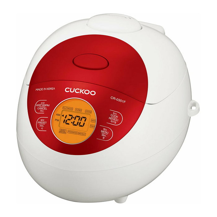 Cuckoo CR-0351F Arrocera Fuzzy Logic 0,54L Blanco y Rojo