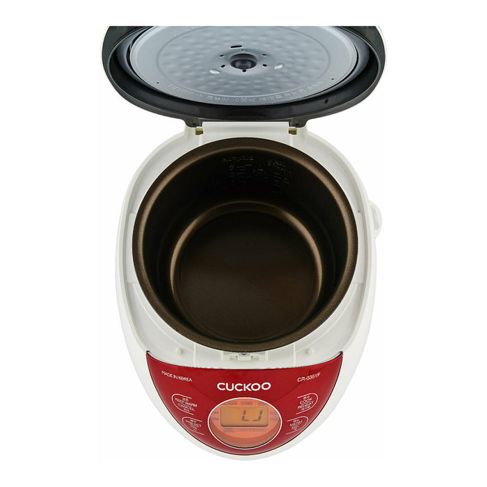 Cuckoo CR-0351F Arrocera Fuzzy Logic 0,54L Blanco y Rojo