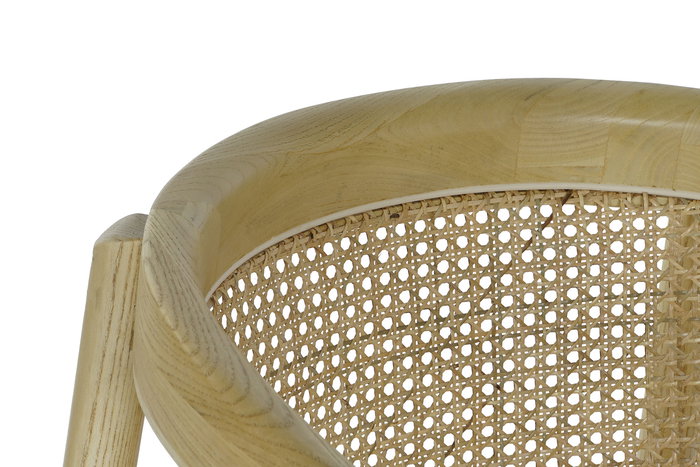 DKD Home Decor Silla Horeca Natural Beige 53 x 76 x 64 cm (2 Unidades)