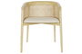 DKD Home Decor Silla Horeca Natural Beige 53 x 76 x 64 cm (2 Unidades)